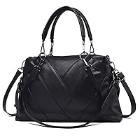 Women Handbag Hobo Shoulder Crossbody Bag, Top Handle Bags Totes Splice Style Large Capacity Satchel Purse for Shopping, Travel, Business, Holiday Gifts