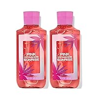 Bath and Body Works Pink Pineapple Sunrise Shower Gel Gift Sets For Women 10 Oz 2 Pack (Pink Pineapple Sunrise)