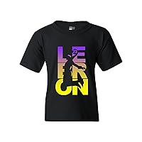 L23 23 LA Basketball Sports Fan Wear Youth Kids T-Shirt Tee