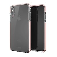 Gear4 Piccadilly Clear Case with Advanced Impact Protection [ Protected by D3O ], Slim, Tough Design Compatible with iPhone Xs Max - Rose Gold OPEN BOX