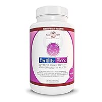 Fertility Blend Fertility Supplements for Women - Natural Fertility Pills Conception Aid, Regulate Hormones and Cycle, Balance Ovulation/Vitex, Folic Acid, Antioxidants 90 Veggie Caps, 30 Day Supply