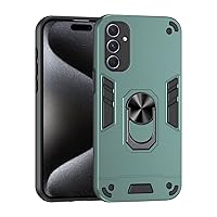 Compatible with Samsung Galaxy A54 5G Phone Case with Kickstand & Shockproof Military Grade Drop Proof Protection Rugged Protective Cover PC Matte Textured Sturdy Bumper Cases (Color : Dark Green)