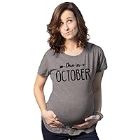 Maternity Due in T-Shirt Choose Month Funny Pregnant Expecting Due Date Tee