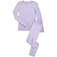 Eddie Bauer Boys and Girls Thermal Underwear Set - 2 Piece Performance Base Layer Long Sleeve T-Shirt Top and Bottom (5-16)