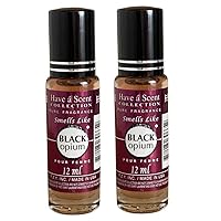 E de B Fragrance Perfume smell like Black Opium W Parfum 12ml (Pack of 2)