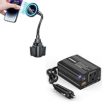 Bundle 150W Car Power Inverter & MagSafe Car Cup Holder Phone Mount