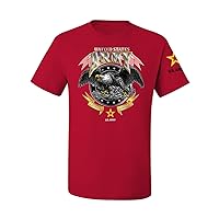 U.S. Army Eagle Loyalty & Respect Armed Forces American Sleeve Flag Men's T-Shirt