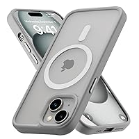 Tigowos for iPhone 15 Magnetic case Fits MagSafe 15FT Drop Resistant Anti-Yellowing Heavy Duty Shockproof Back Cover Fits iPhone 15 Phone Cases 6.1