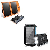 Luvknit1*10W Solar Charger 1 * 20000mAh Power Bank