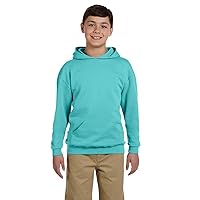 boys NuBlend Hooded Pullover Sweatshirt(996Y)-SCUBA BLUE-XL