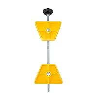 Camco Small RV Wheel Stop | Features a Lightweight Heavy-Duty Design with a Rubber Handle, Prevents Shifting of Trailer Tandem Tires while Parked or Re-Hitching, and Fits 26” to 30” Tires (44652)