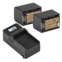 2X NP-FV70 7.4V 12.95Wh Batteries - Bundle Compact Smart Charger, Charger Plate