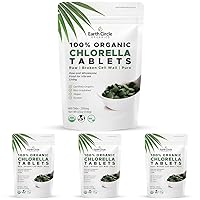 Earth Circle Organics Chlorella Tablets, Og1 (Pack of 4)