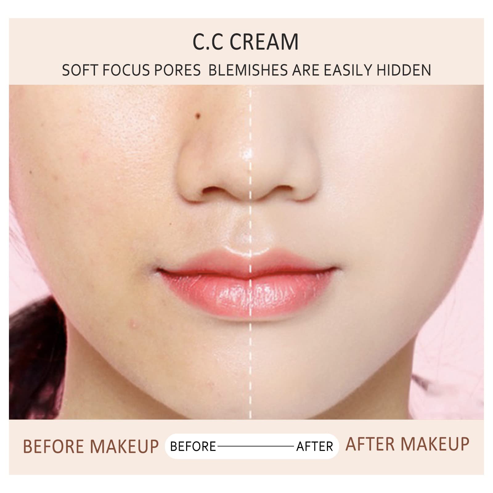 Weybohu CC Cream Self Adjusting for Mature Skin (Natural Color), Skin Tone Adjusting CC Cream SPF 43, 2022 New Cosmetics CC Cream, Colour Correcting Self Adjusting for Mature Skin