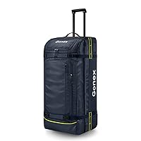Gonex Rolling Duffle Bag with Wheels, 100L Water Repellent Large Wheeled Travel Duffel Luggage with Rollers 33 inch, Navy Blue