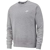 Men's NSW Club Crew, Dark Grey Heather/White, Medium-T