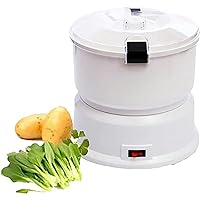 Electric Potato Peeler Machine - Potato Peeler with Salad Spinner, Efficient 1kg Capacity | Rotary Safety Lock