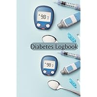 Diabetes Logbook- Monitor your Blood Sugar Daily - Weekly Calendars to Check Your Levels after Each Meal: 6x9 -120 Pages- 2 Years of Information for Diabetes Managment
