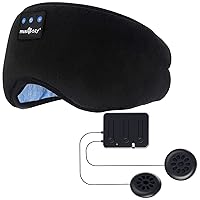 MUSICOZY Sleep Headphones Bluetooth Headband Sleeping Eye Mask & Bluetooth 5.2 Module Kit with Speakers and Charging Cable