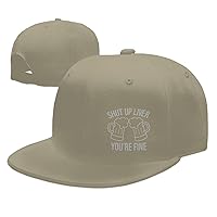 Shut Up Liver You're Fine Hats for Men Black Hat Flat Bill Mens Trucker Hats Fashion Baseball Cap