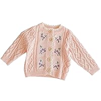 Infant Girls Knit Cardigan Sweater, 1 Pack