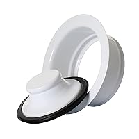 21-DSFS3-WH 3-Bolt Garbage Disposal Drain Stopper Sink Flange,White