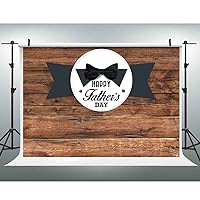 5(W) x3(H) FT Fathers Day Photography Backdrop Wood Board Bow Tie Day Man Bro Party Background Photo Booth Studio Props