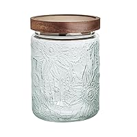 SNGKMSYG Vintage Glass Jar With Airtight Lid, 34 OZ Kitchen Glass