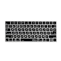 KB Covers Russian Keyboard Cover for Apple iMac Magic Keyboard Without Num Pad - QWERTY ISO - Easily Type in Russian & Switch Languages with Ease. Ultra Thin Protector Cover Skin (Transparent)