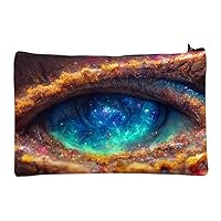 Galaxy Print Makeup Bag - Universe Cosmetic Bag - Printed Makeup Pouch