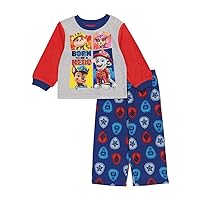 Nickelodeon Boys' Paw Patrol | Baby Shark 2-Piece Loose-fit Pajama Set, Soft & Cute for Kids, Born Heroes, 24 Months