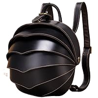 Crazy Horse Leather Backpack Day Pack Travel Bag for (Color : D, Size : 31.54cm)