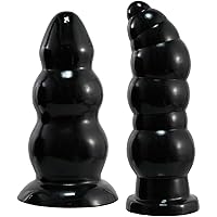 Super Huge 3.63'' and 3.15'' Thick Butt Plug, Anal Opening Trainer with Strong Suction Cup, Big/Large Dildo G-spot Sex Toys for Women Men Master Advanced Player