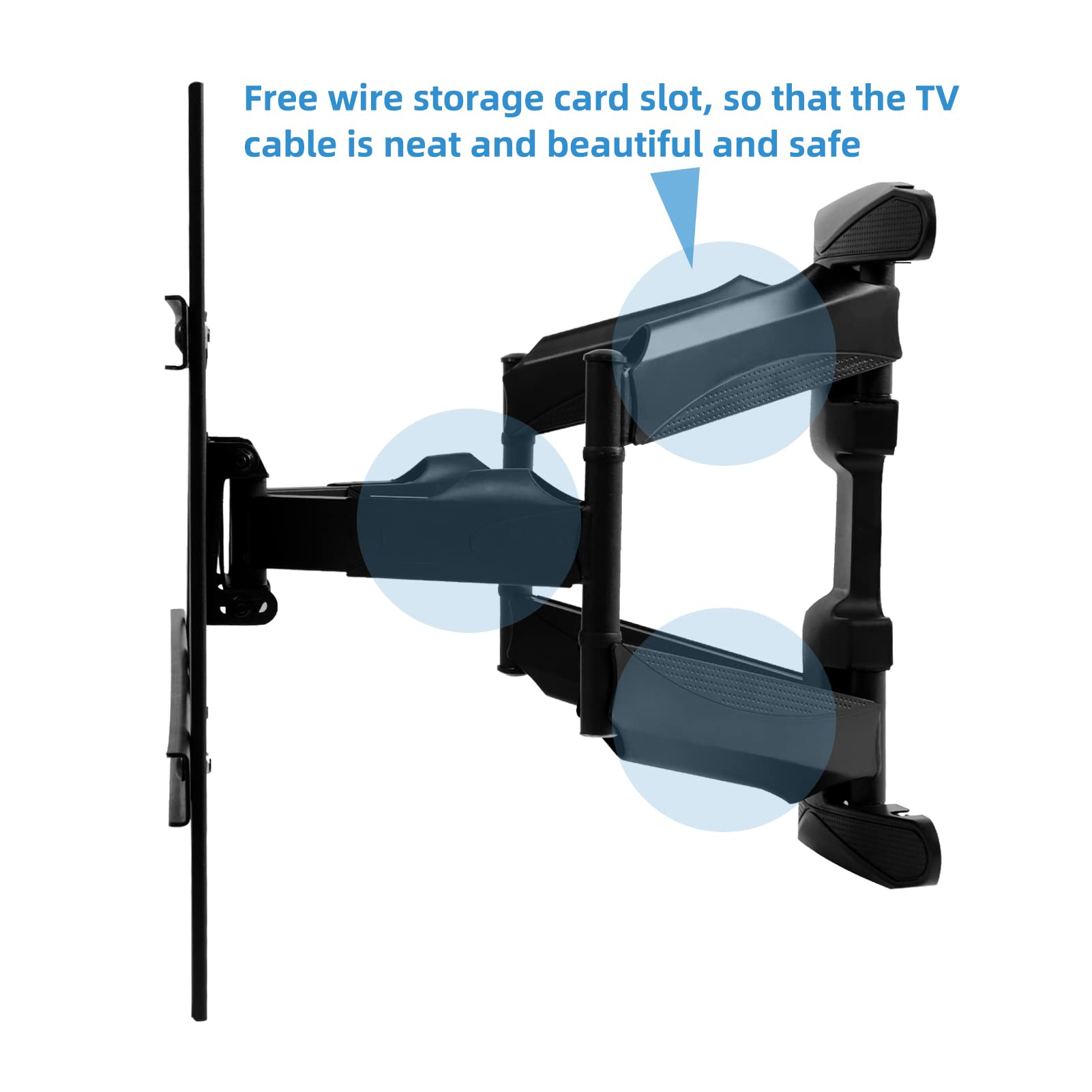 SYLVOX Full Motion Outdoor TV Wall Mount, Fits for TV Size from 40 Inch to 75 Inch, Flexible 6 Articulating Dual Arms, Wall Mount Bracket, Maximum VESA 700 x 400 mm