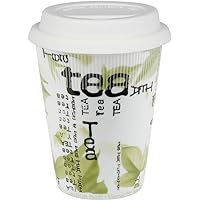 Konitz Tea Collage Travel Mugs, Set of 6, White