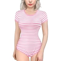 Littleforbig Cotton Romper Onesie Pajamas Bodysuit - Essential Striped Onesie