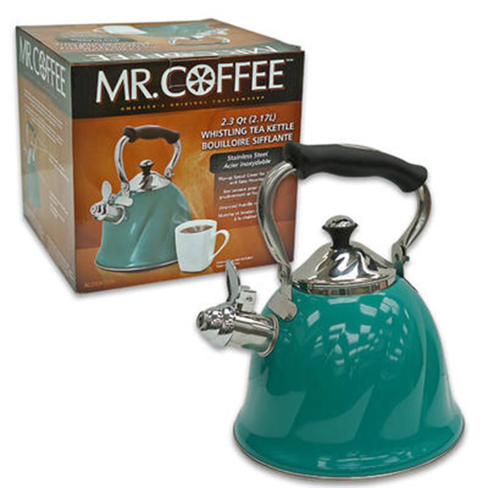 Mr. Coffee Alderton Tea Kettle, 2.3 Quarts, Green