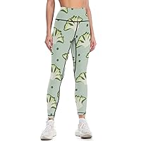 Vegetarianism Vegetables Broccoli Workout Leggings for Women High Waisted Tummy Control Yoga Pants
