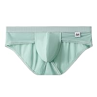 Men's Underwear Briefs Waistband Comfort Soft Pouch Briefs Solid Color Underpants Shorts Breathable Panties Gifts