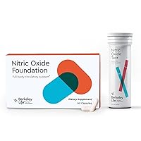 Professional - Nitric Oxide Booster & Support Supplement and Nitric Oxide Test Strips - Combo Pack