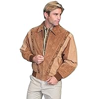 Scully Men's Boar Suede Leather Arena Jacket - 62-261