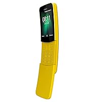 Nokia 8110 4G (2018) Singe-SIM TA-1071 SS 4GB (GSM Only, No CDMA) Factory Unlocked 4G Smartphone (Yellow) - International Version