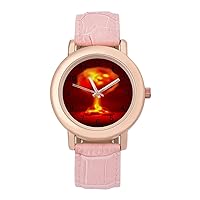 Nuclear Explosion Women's Watch Fashion Quartz Analog Watches Wristwatch for Ladies