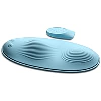 INMI 28X Wave Slider Vibrating Premium Silicone Pad with Remote for Women & Couples. Clitoral Vaginal & Anal Stimulation with 4 Speeds and 7 Patterns of Vibration - Blue