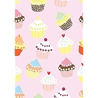 Sketchbook: Cute Cupcake Print Journal For Kids | 120 Pages, Blank, 7 x 10 in (17.78 X 25.4 cm) (Creative Kids Journals)