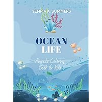 Ocean Life: A Fun and Educational Coloring Book for Kids (Coloring Cafe)