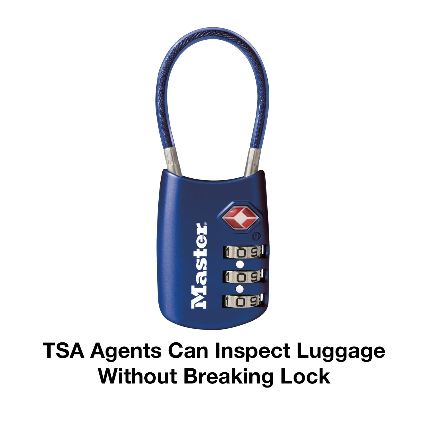 Master Lock TSA Set Your Own Combination Luggage Lock, TSA Approved Lock for Backpacks, Bags and Luggage, Colors May Vary