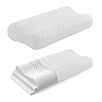 Memory Foam Pillow for Neck Pain Relief, Contour Cervical Pillow for Side Sleepers, Sandwich Orthopedic Pillow, Ergonomic Adjustable Pillow