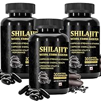 Shilajit Supplement with 20% Fulvic Acid (High Minerals) | Authentic Himalayan Shilajit with 85+ Trace Minerals for Energy, Performance & Immune Health | Non-GMO 30 * 3=90 Capsules
