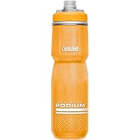 CamelBak Podium Chill Insulated Bike Water Bottle - Easy Squeeze Bottle - Fits Most Bike Cages - 24oz, Orange
